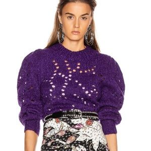 Isabel Marant Etoile Sineady Alpaca Blend Pointelle Sweater